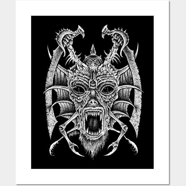 Monster Head Wall Art by sawblade666